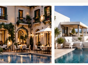 Ilustración de hotel boutique